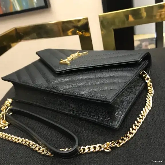 Rep ladies REP CASSANDRE YSL MATELASSÉ CHAIN WALLET 0610